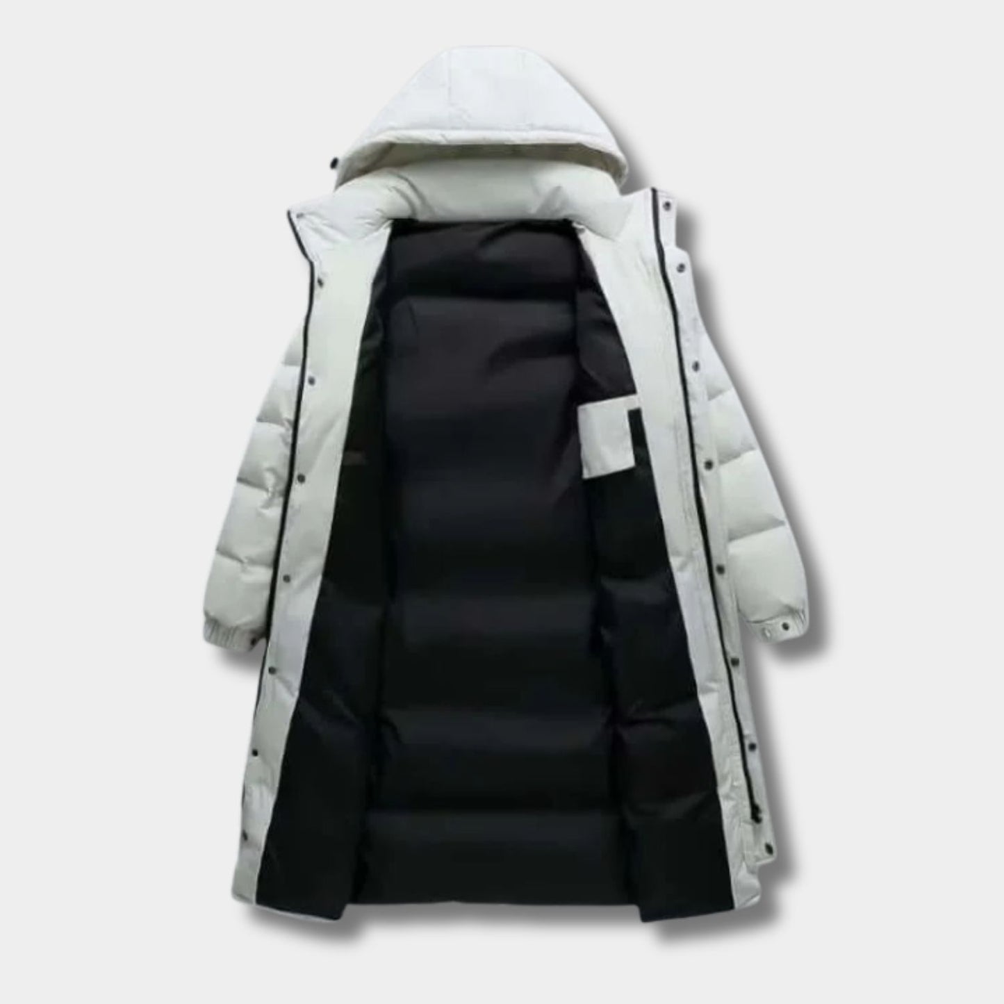 Longline Hooded Padded Ski Coat | Revangiol