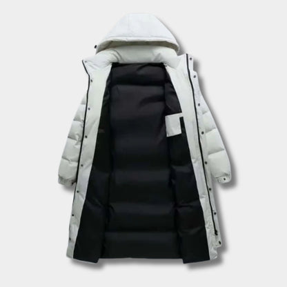 Longline Hooded Padded Ski Coat | Revangiol