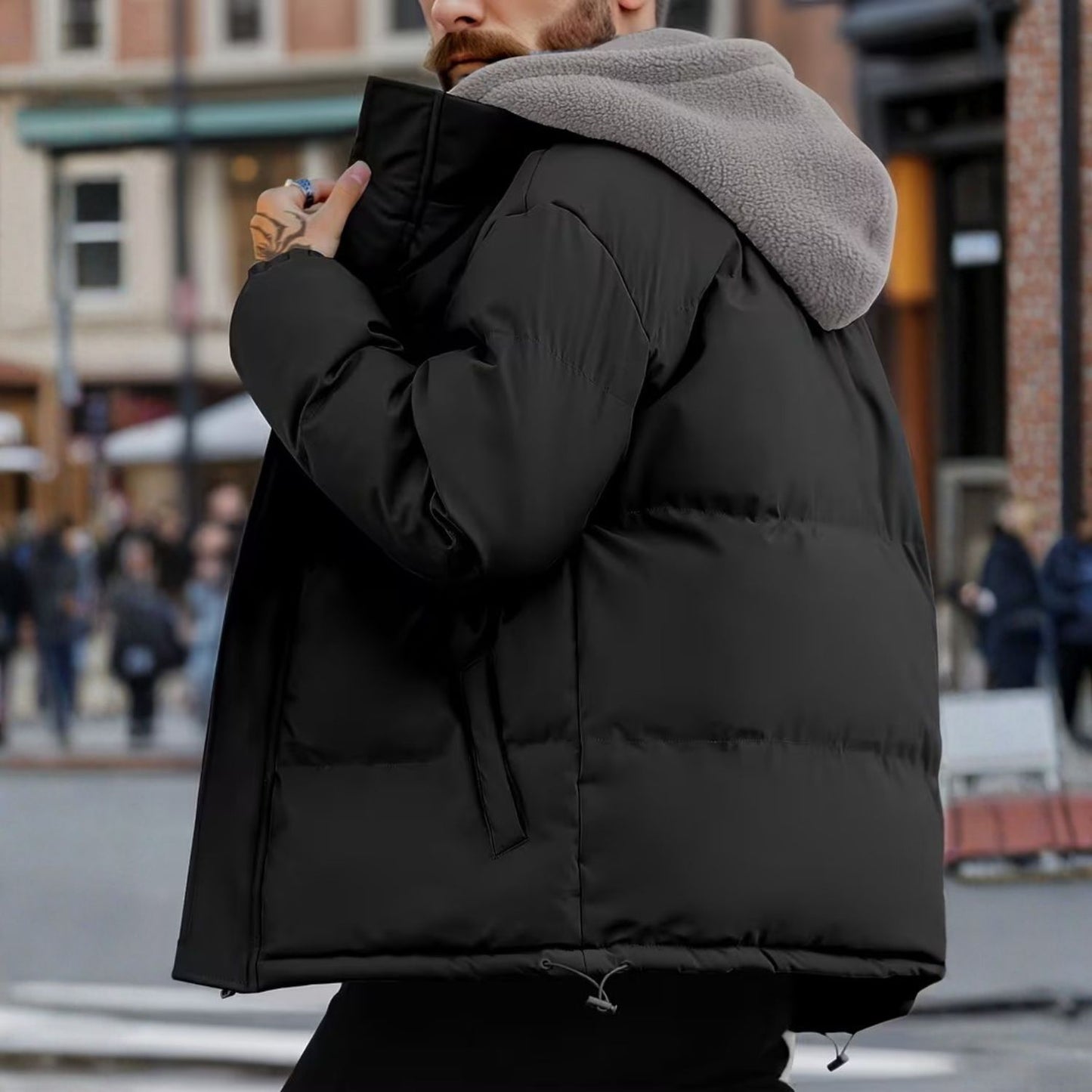 Fleece Hood Winter Jacket | Revangiol