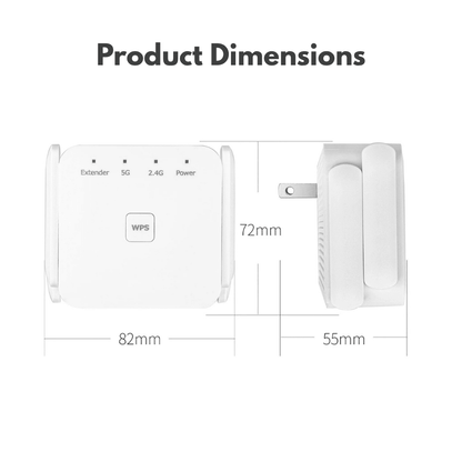 Universal Dual-Band WiFi Signal Booster | Revangiol
