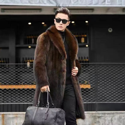 Button Front Plush Fur Coat | Revangiol