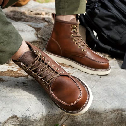 Classic Moc Toe Work Boots | Revangiol