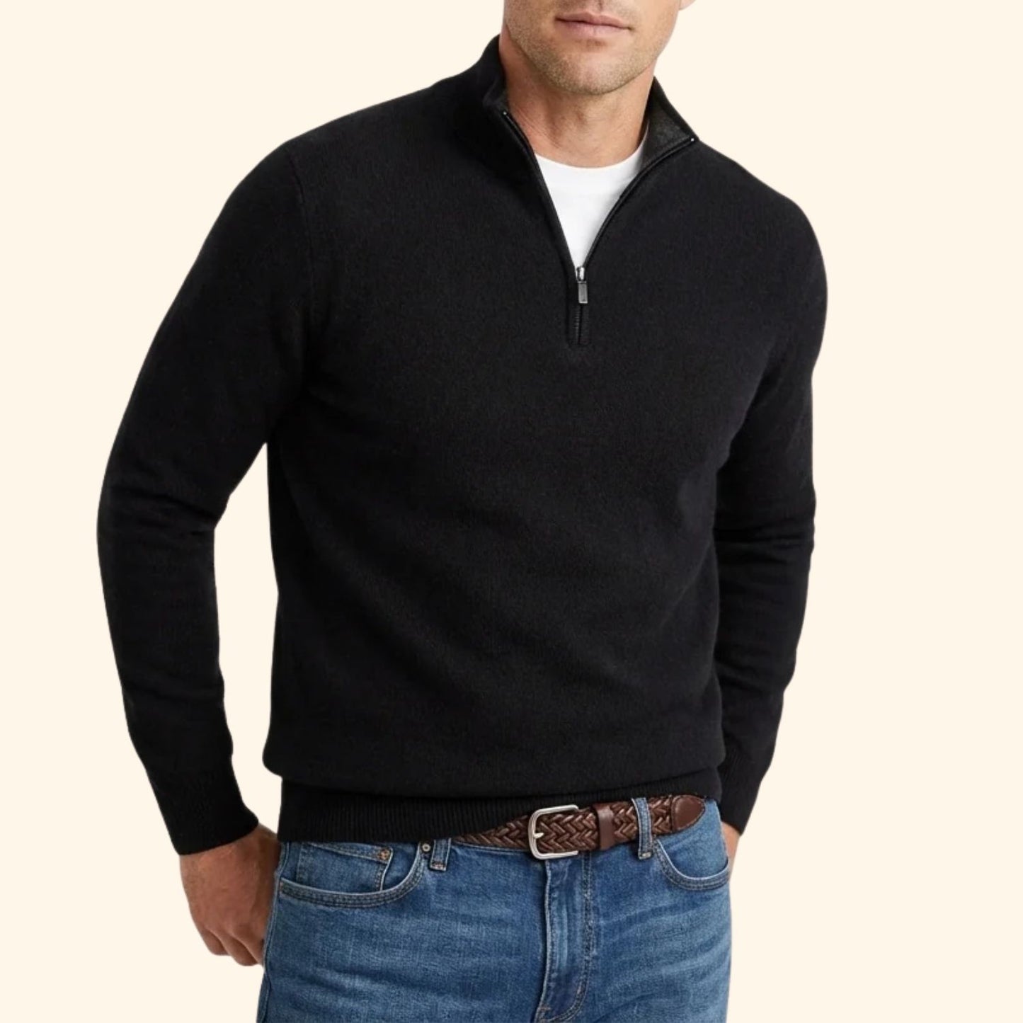 Classic Quarter-Zip Jumper | Revangiol