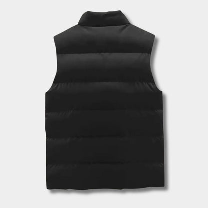 Quilted Zip Puffer Vest | Revangiol