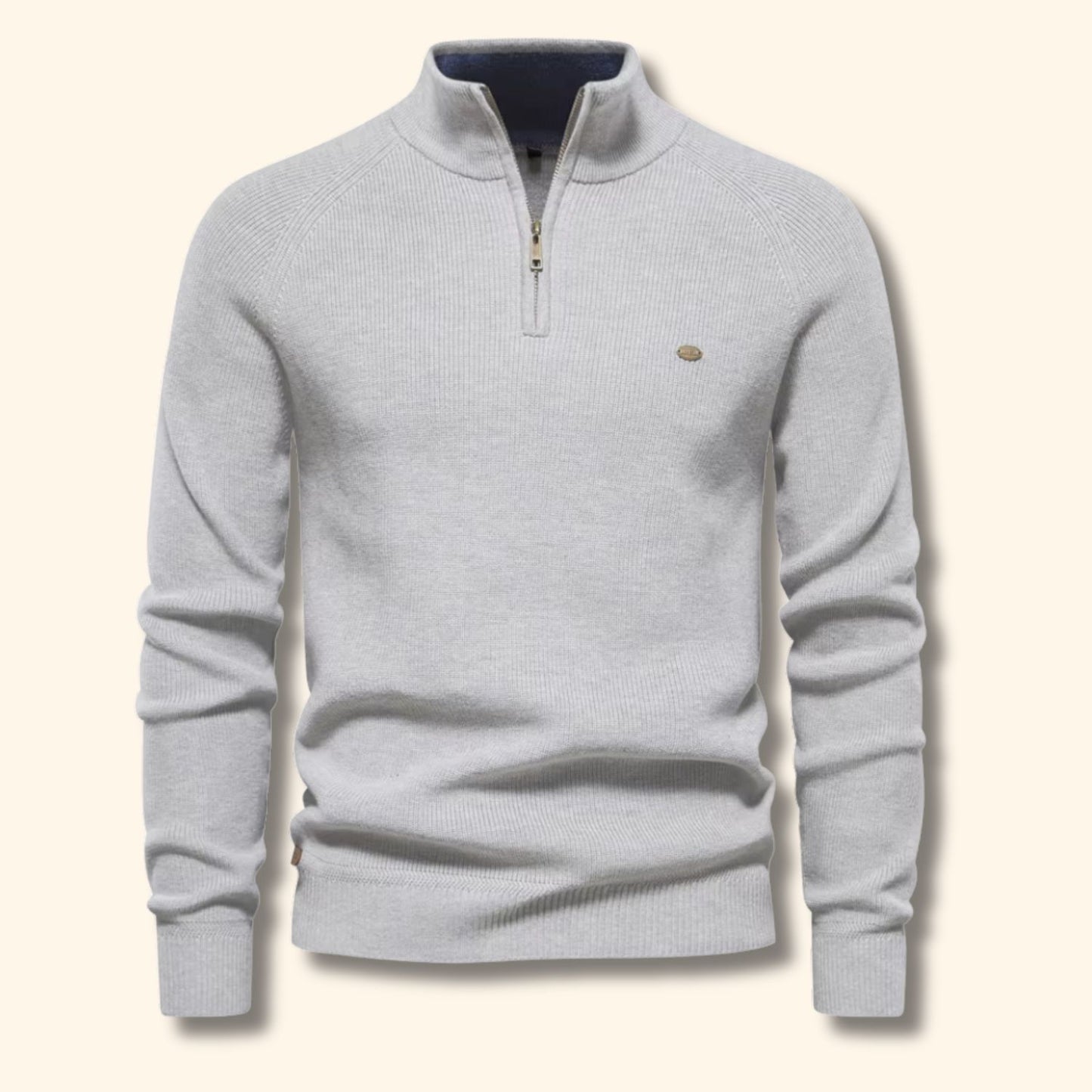 Quarter-Zip Textured Sweater | Revangiol
