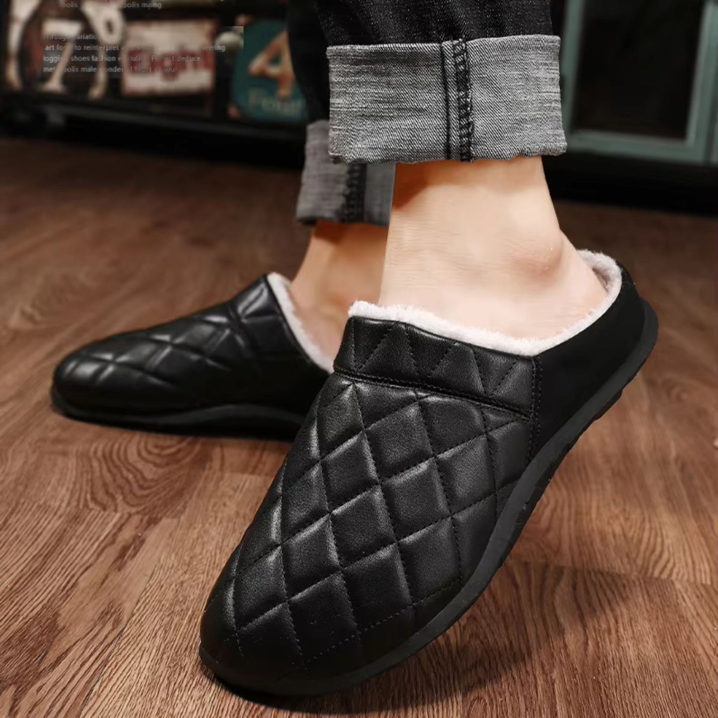 Quilted Plush-Lined House Slippers | Revangiol