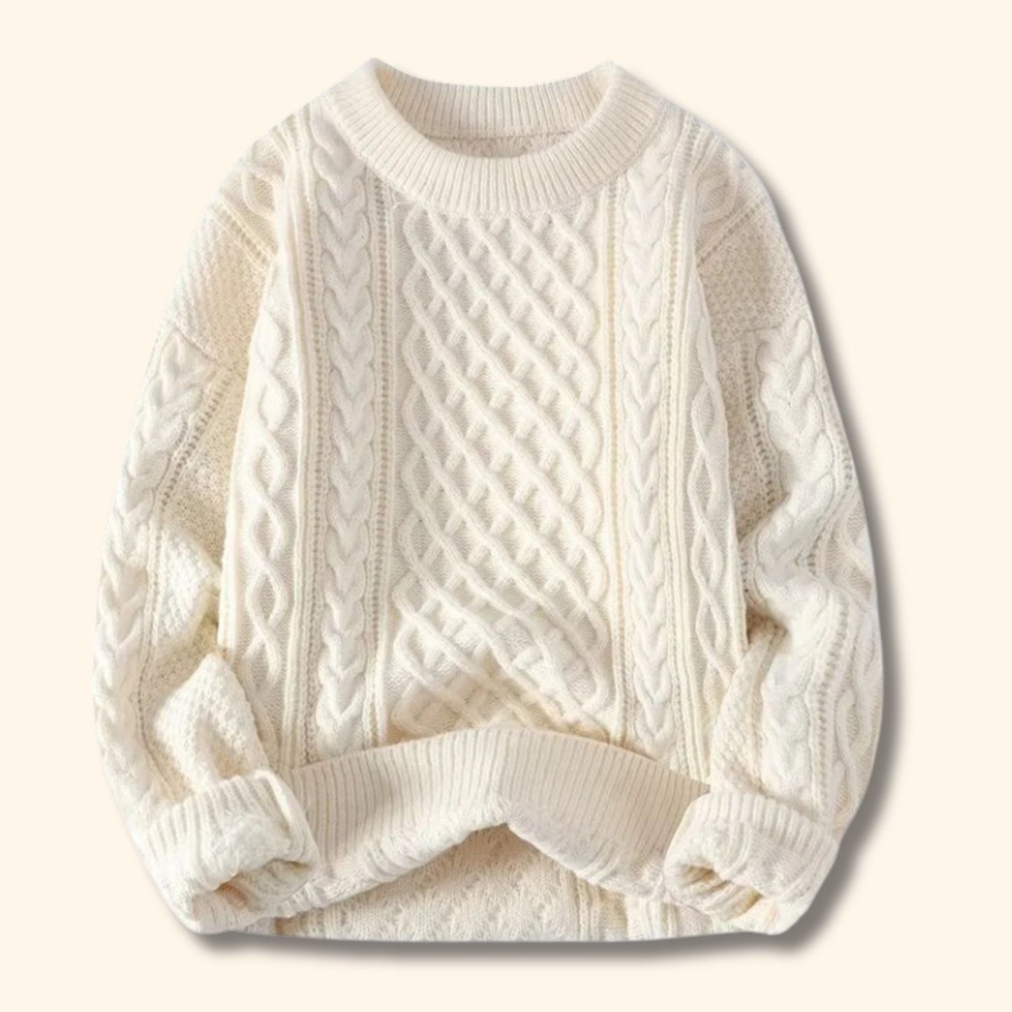 Classic Cable Knit Sweater | Revangiol