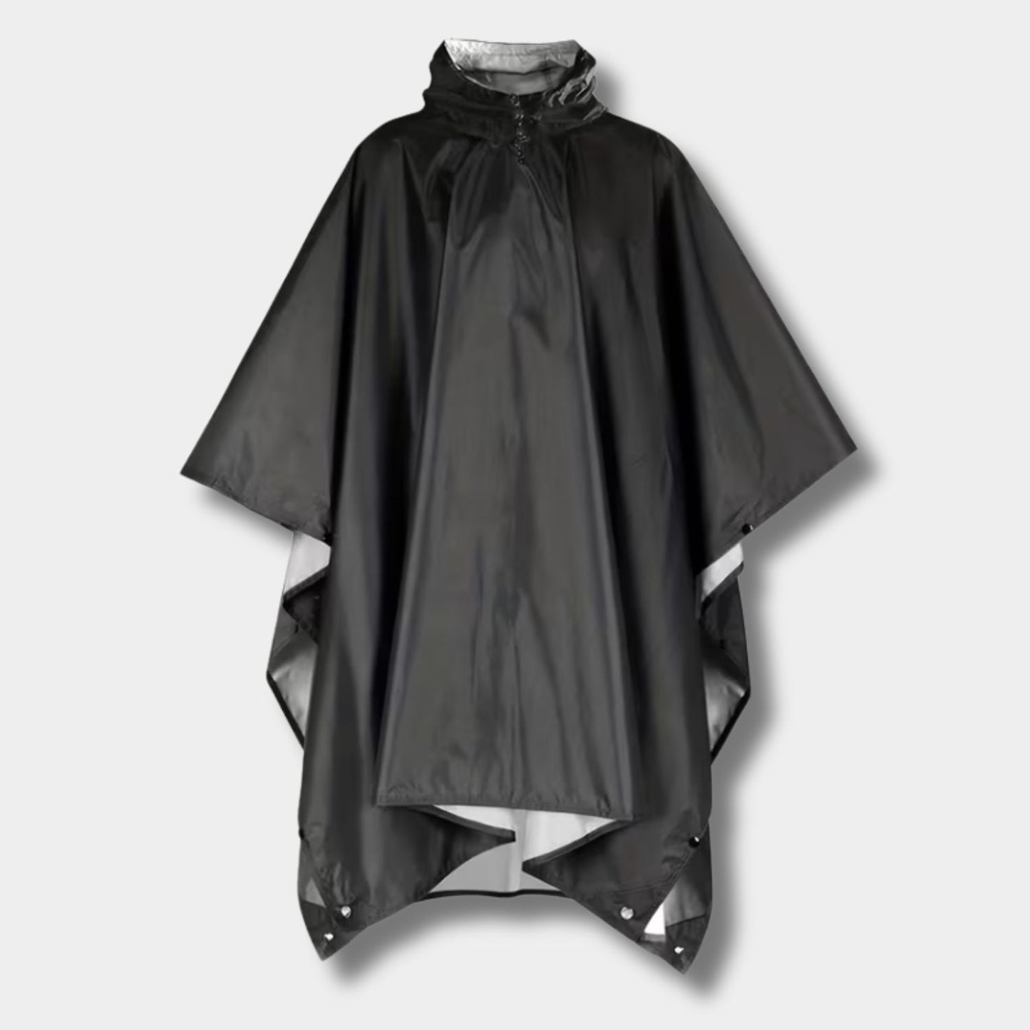 Drawstring Hooded Poncho Rain Coat | Revangiol