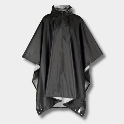 Drawstring Hooded Poncho Rain Coat | Revangiol