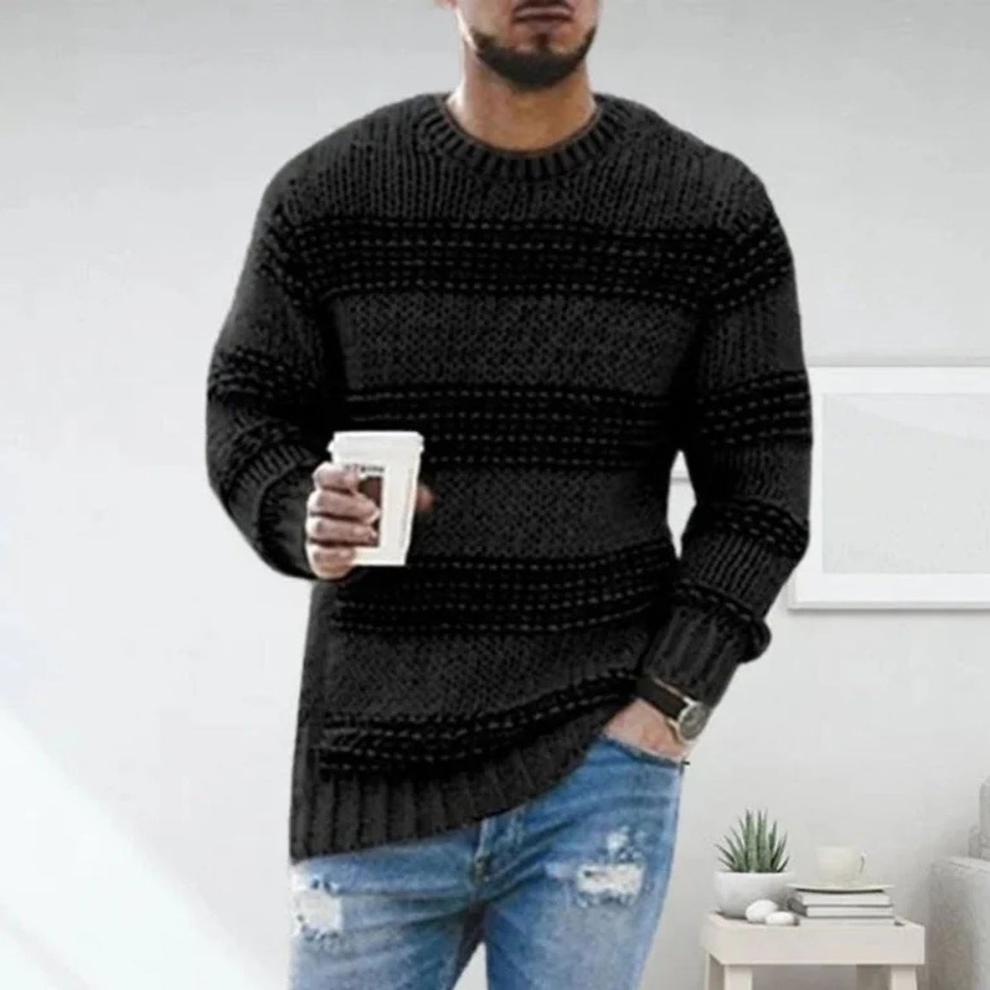 Striped Knit Sweater | Revangiol