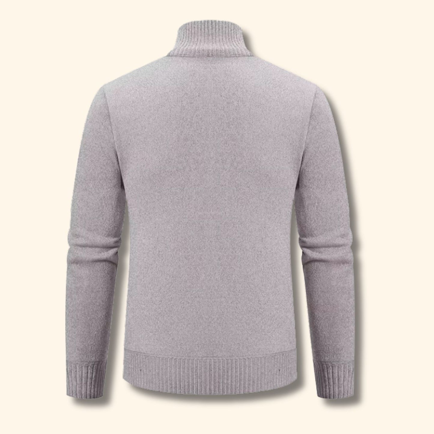 Geometric Zip Knit Cardigan | Revangiol