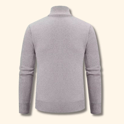 Geometric Zip Knit Cardigan | Revangiol