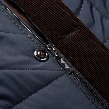 Quilted Stand Collar Winter Jacket | Revangiol