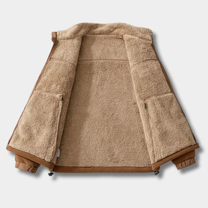 Sherpa Lined Winter Fleece Jacket | Revangiol