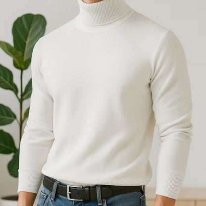 Solid High Neck Turtleneck | Revangiol