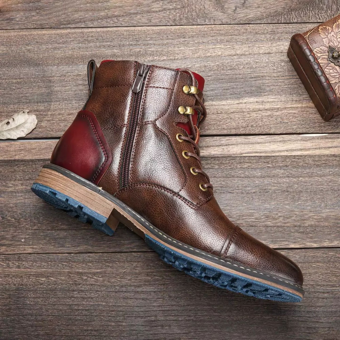 Heritage Leather Ankle Boots | Revangiol
