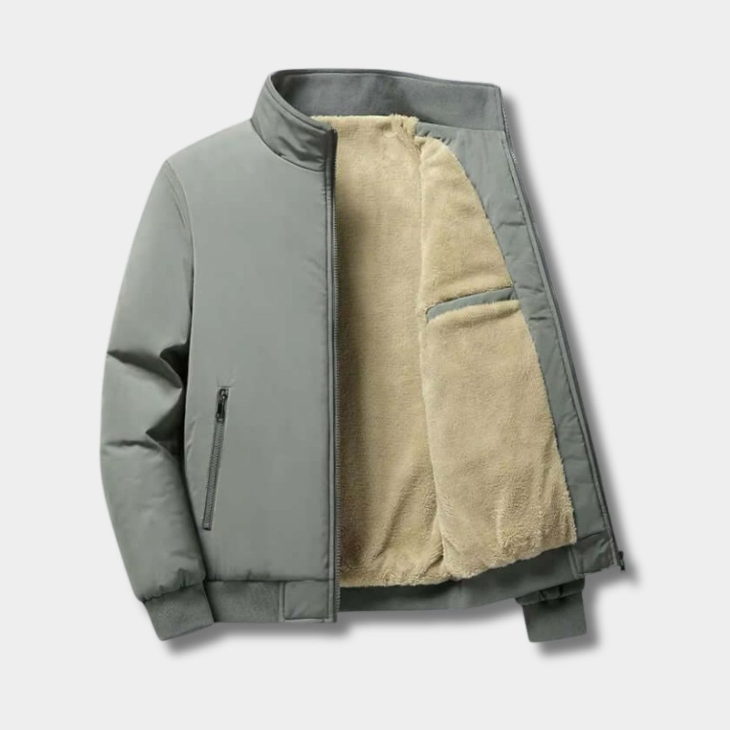 Sherpa Lined Fleece Jacket | Revangiol