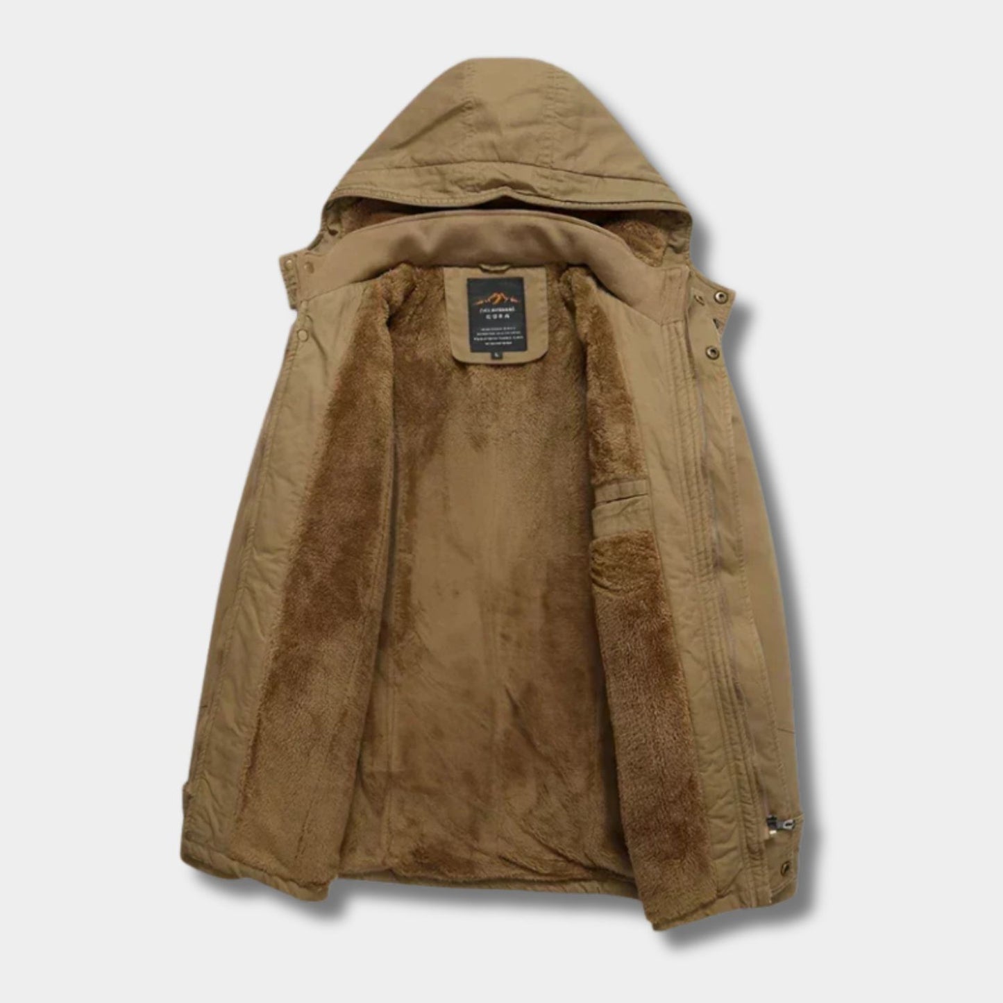 Fleece Lined Utility Winter Jacket | Revangiol