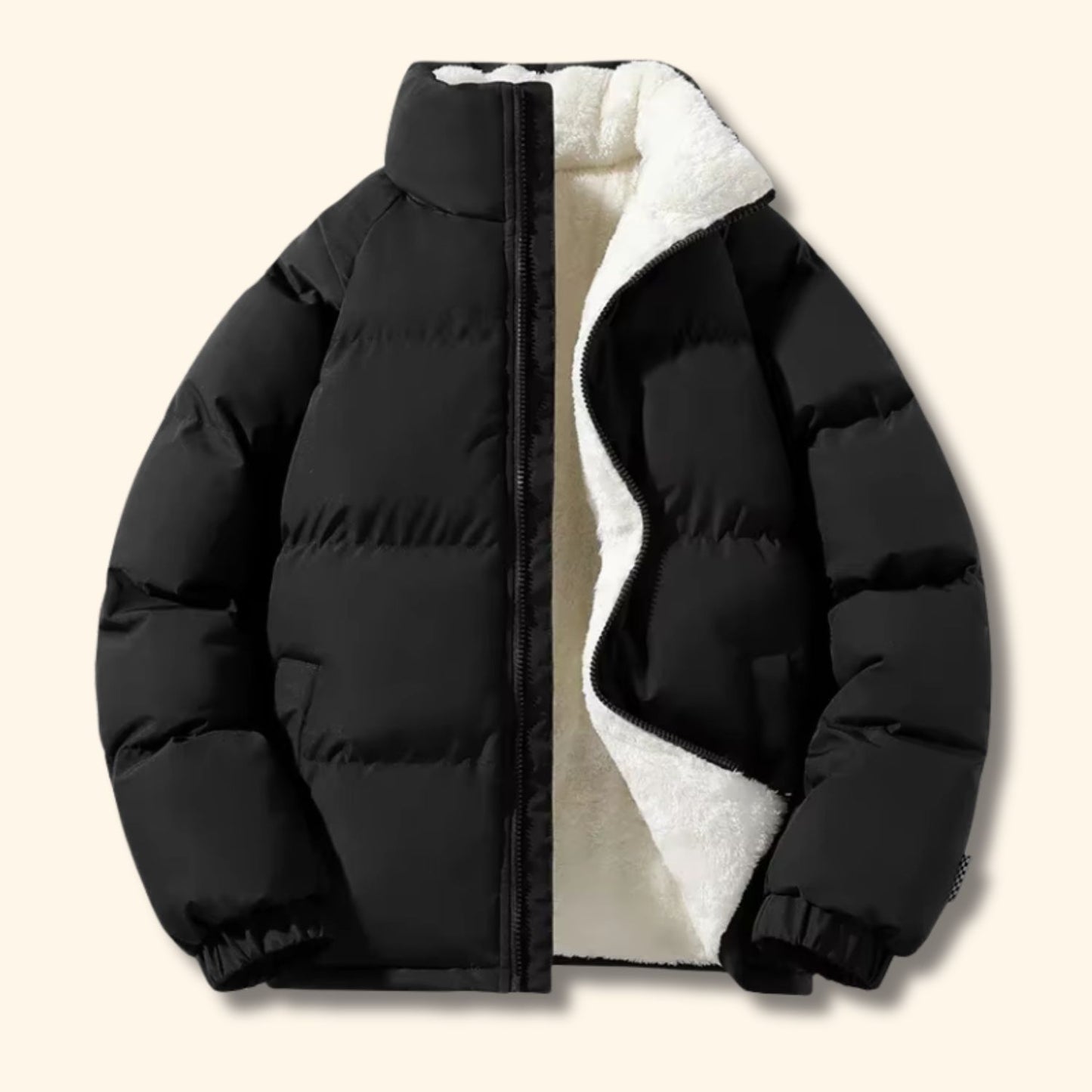Fleece Lined Puffer Jacket | Revangiol