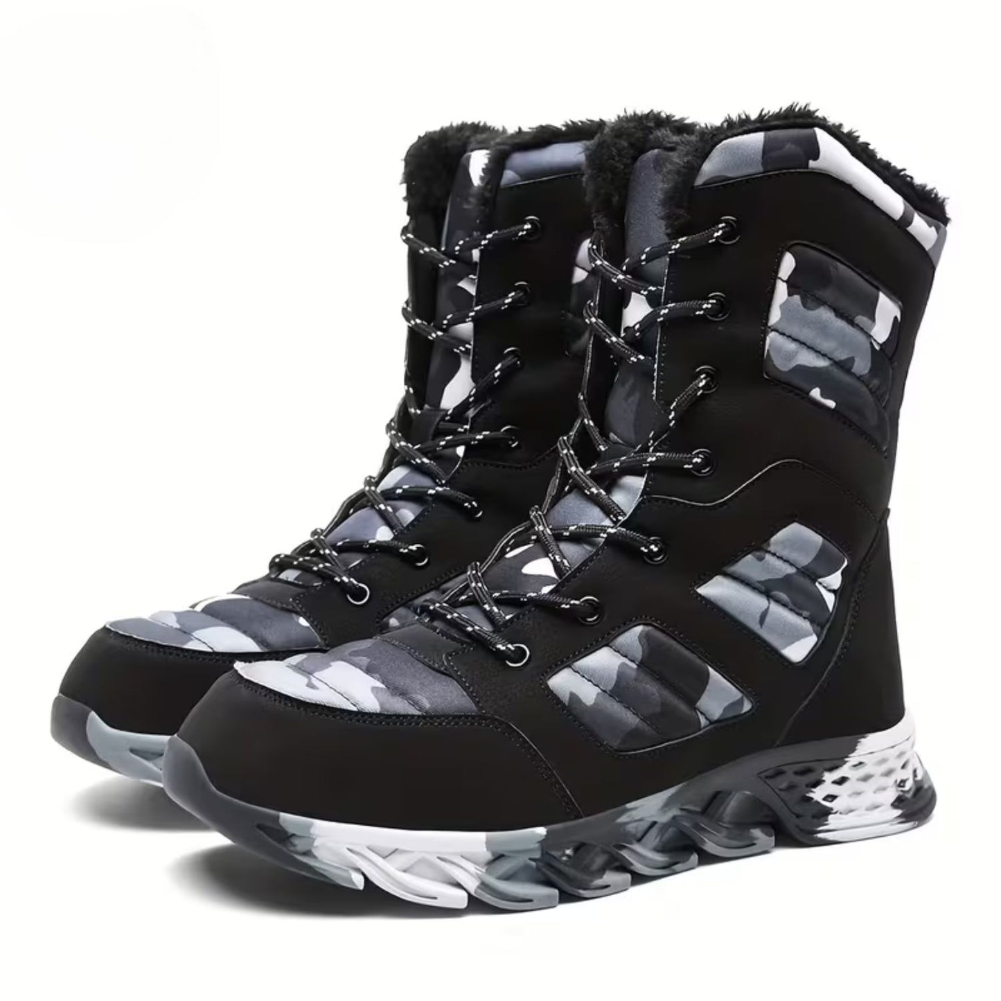 Camouflage Hiking Snow Boots | Revangiol