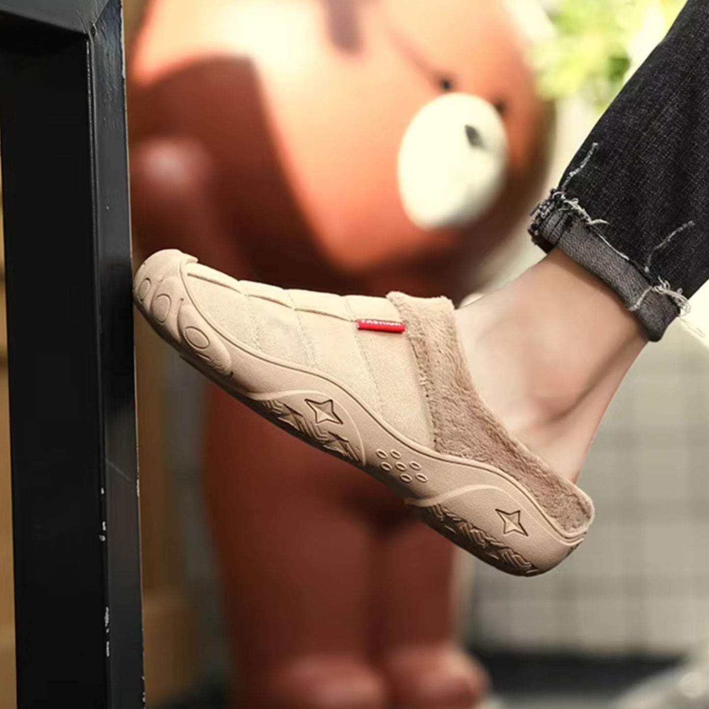 Quilted Plush Slip-On Slippers | Revangiol