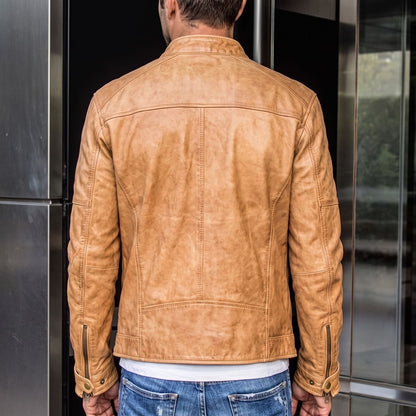 Classic Moto Leather Jacket | Revangiol