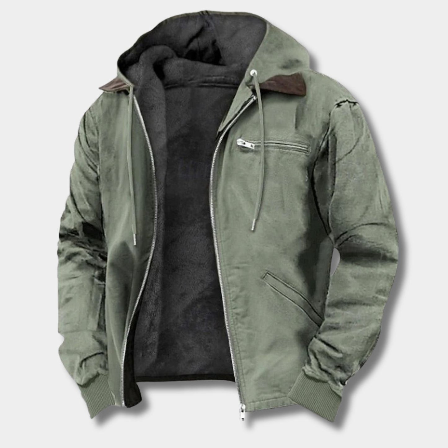 Hooded Sherpa Fleece Jacket | Revangiol