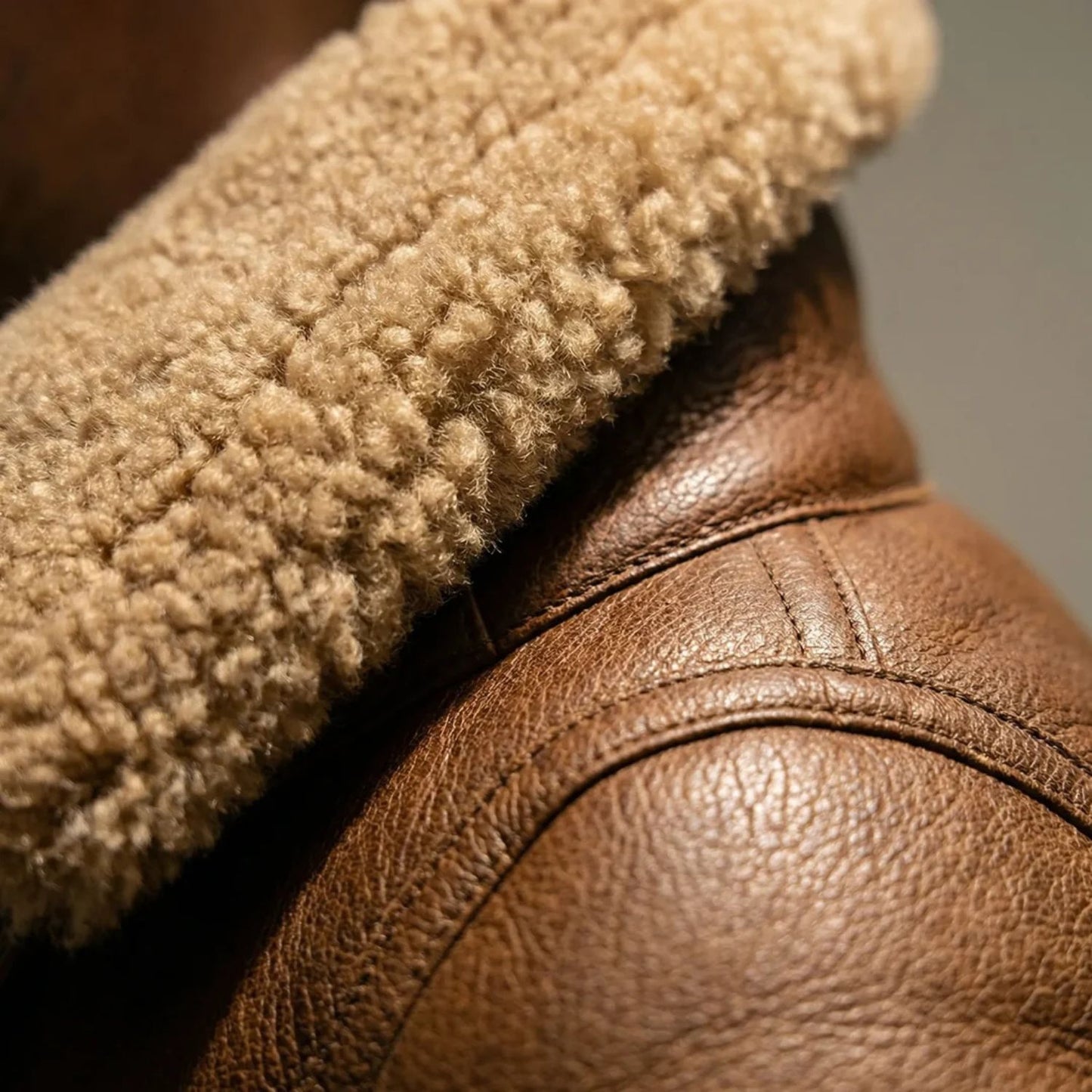 Shearling Aviator Jacket | Revangiol
