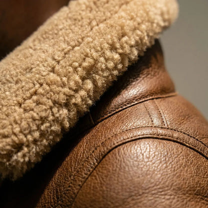 Shearling Aviator Jacket | Revangiol