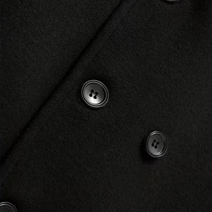 Vintage Double-Breasted Pea Coat | Revangiol