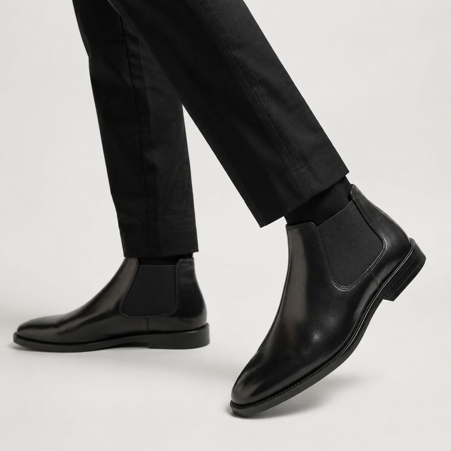 Refined Leather Chelsea Boots | Revangiol