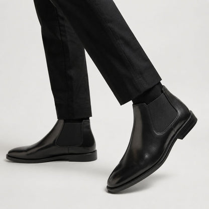 Refined Leather Chelsea Boots | Revangiol