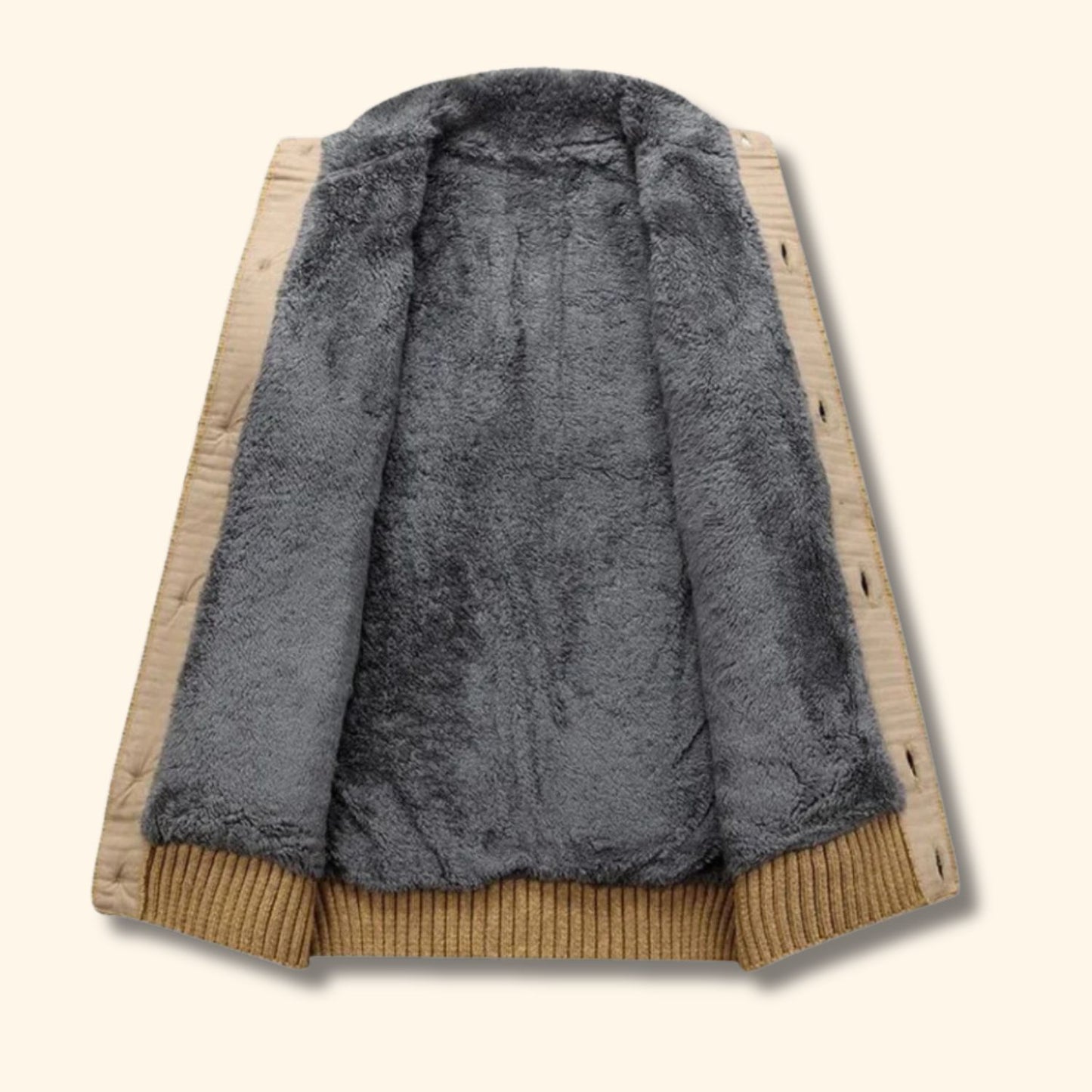 Sherpa Cable Knit Cardigan | Revangiol