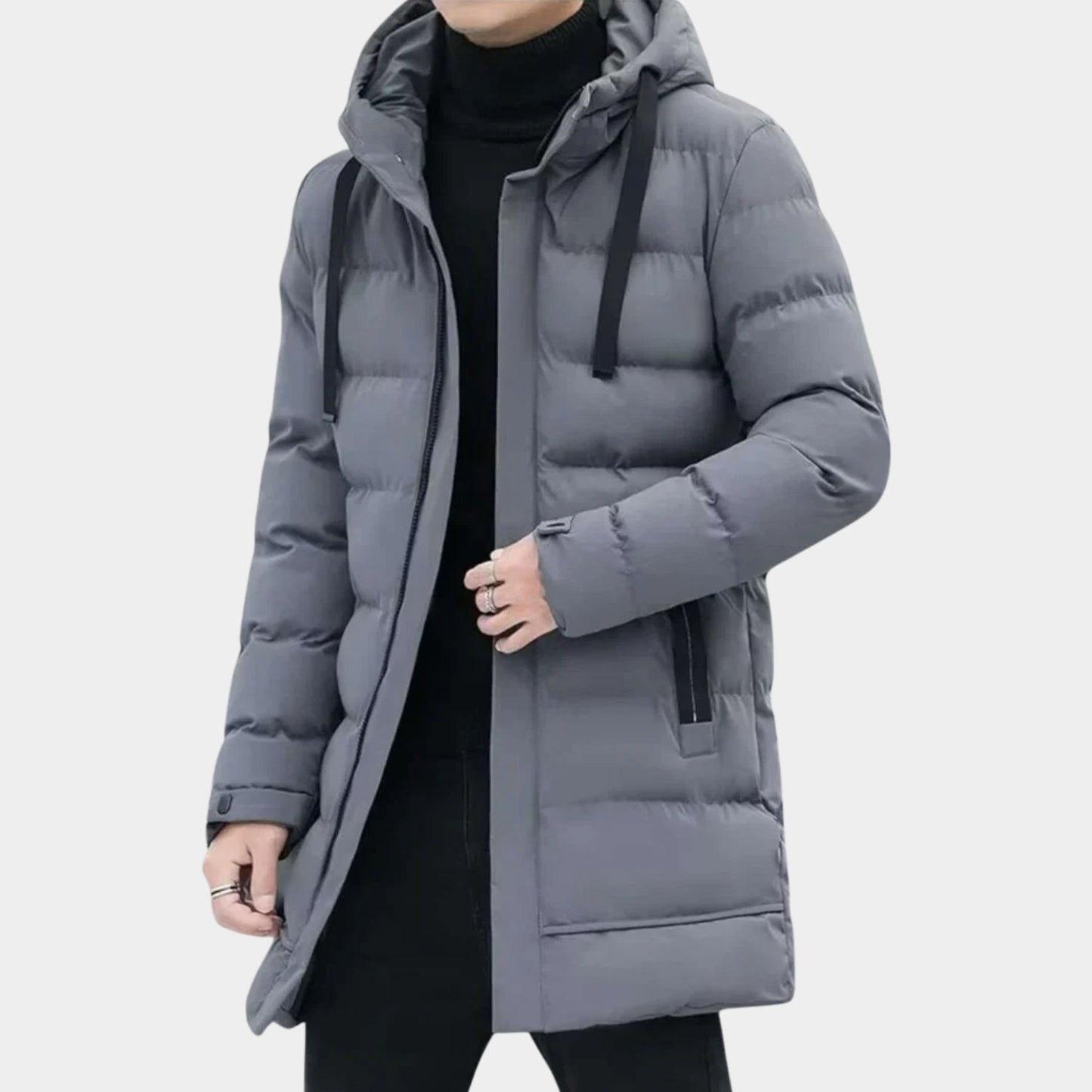 Insulated Hooded Longline Ski Coat | Revangiol