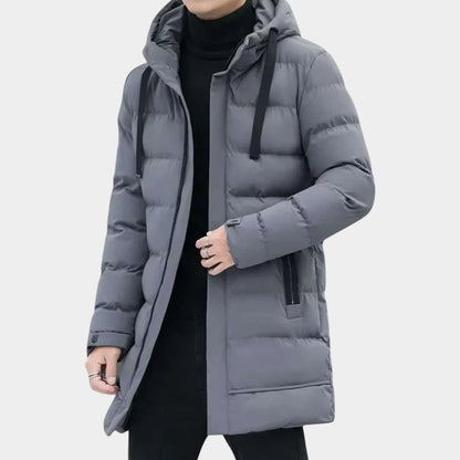 Insulated Hooded Longline Ski Coat | Revangiol