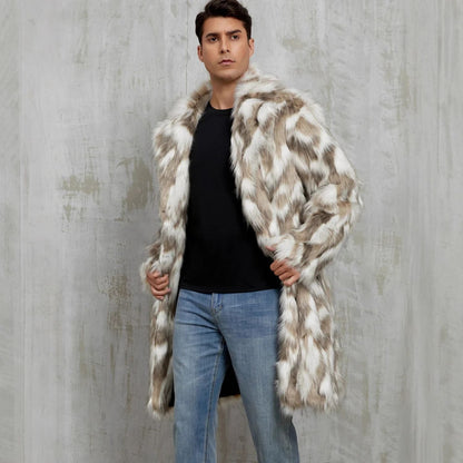 Animal Print Faux Fur Coat | Revangiol