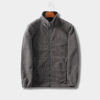 Stand Collar Casual Fleece Jacket | Revangiol