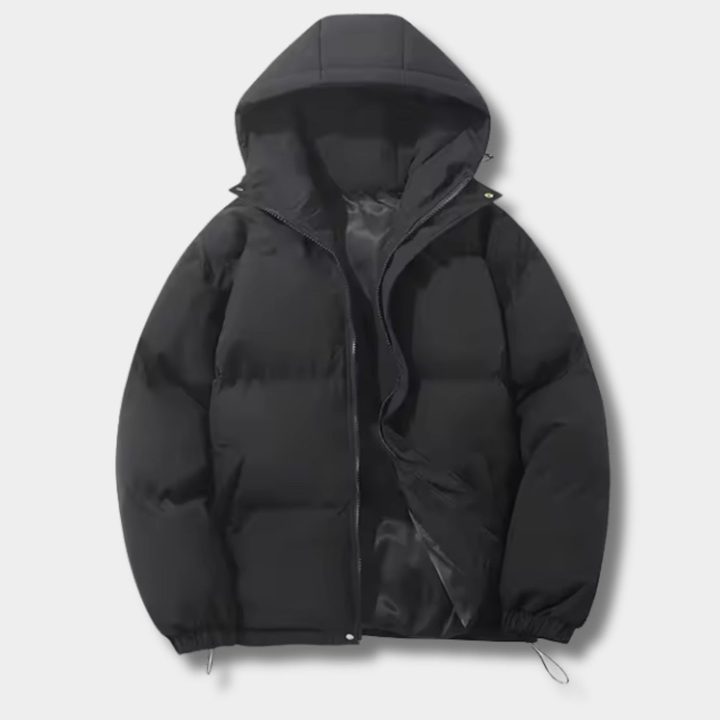 Drawstring Hood Puffer Winter Jacket | Revangiol