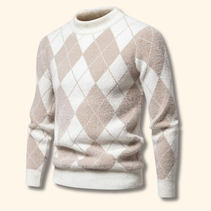 Argyle Knit Sweater | Revangiol