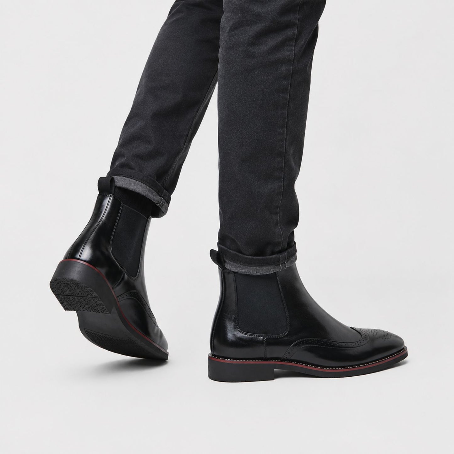 Wingtip Chelsea Dress Boots | Revangiol