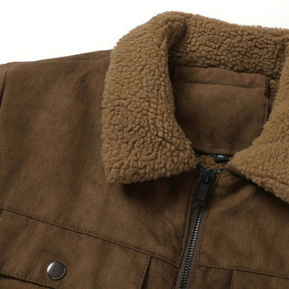 Sherpa Collar Fleece Jacket | Revangiol