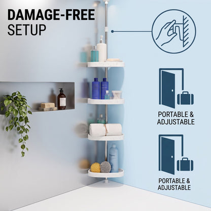 Adjustable Corner Shower Shelf | Revangiol
