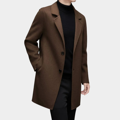 Modern Tailored Wool Over Coat | Revangiol