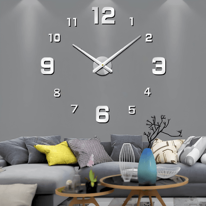 Minimalist Black Designer Wall Clock | Revangiol