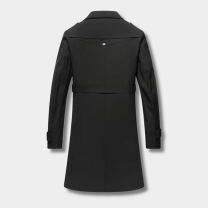 Double-Breasted Lapel Over Coat | Revangiol