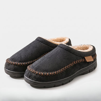 Warm Lined Moccasin Slippers | Revangiol