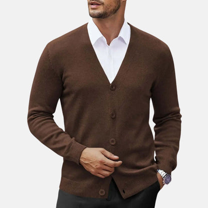 Classic Button Knit Cardigan | Revangiol