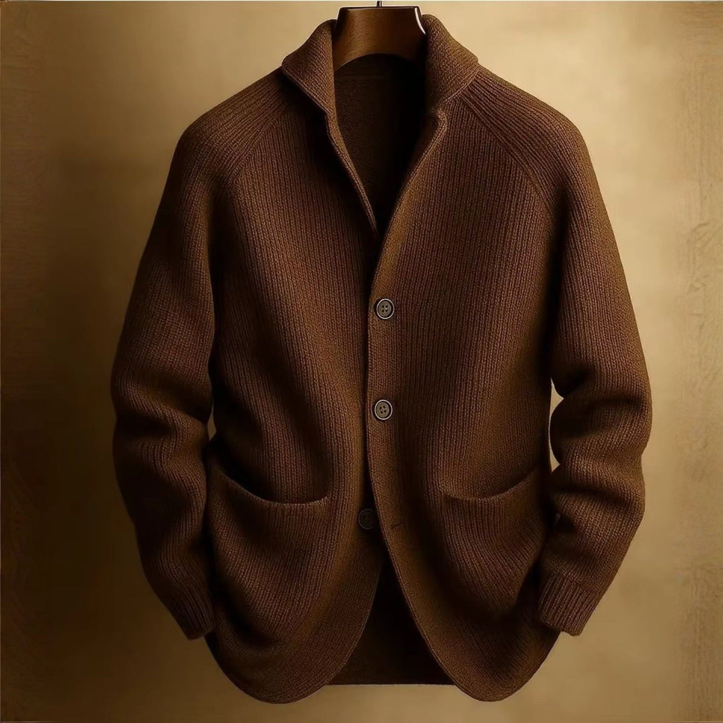 Tailored Shawl Knit Cardigan | Revangiol