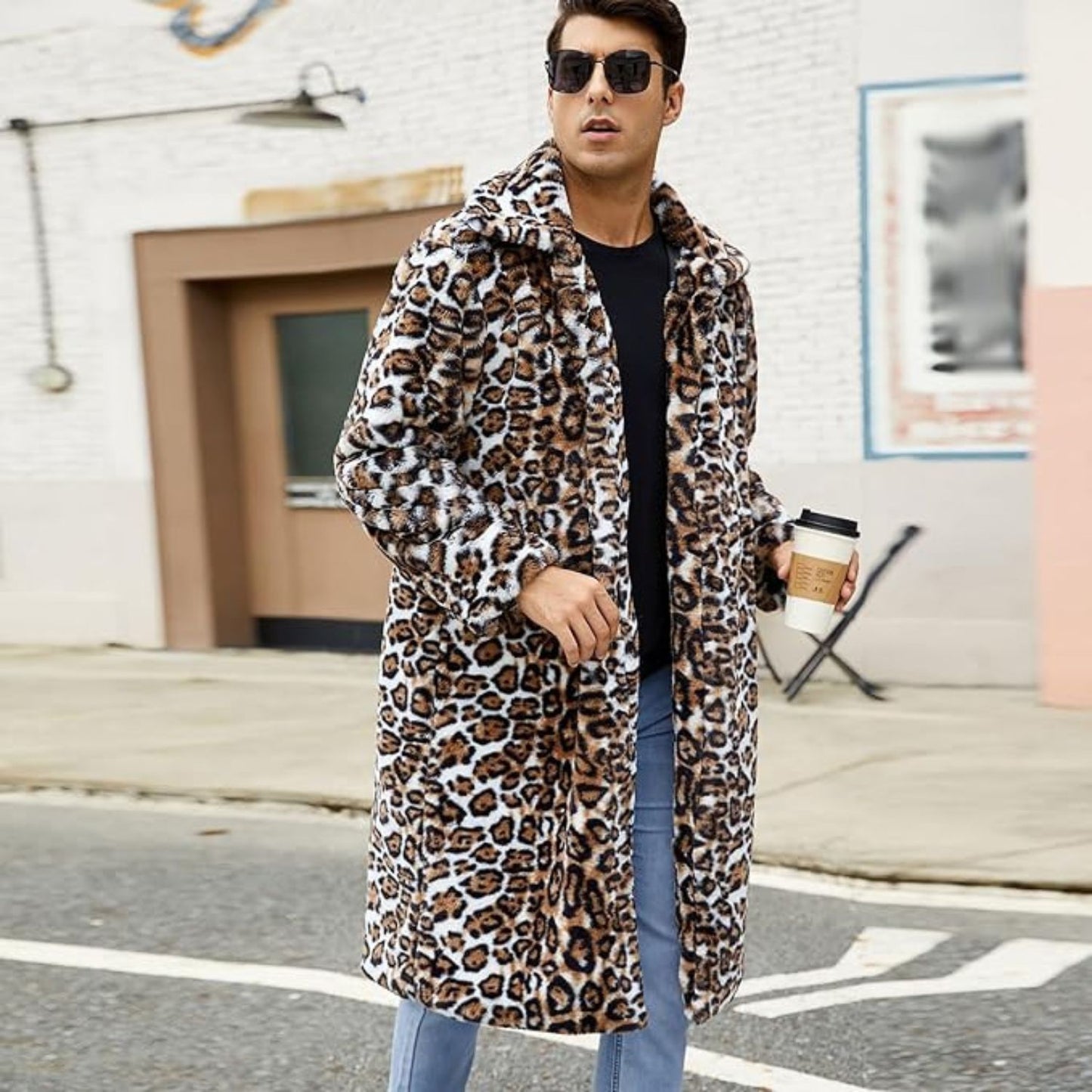 Textured Statement Fur Coat | Revangiol