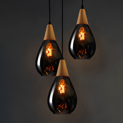 Elegant Teardrop Glass Pendant Light | Revangiol